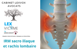 IRM sacro iliaque et rachis lombaire