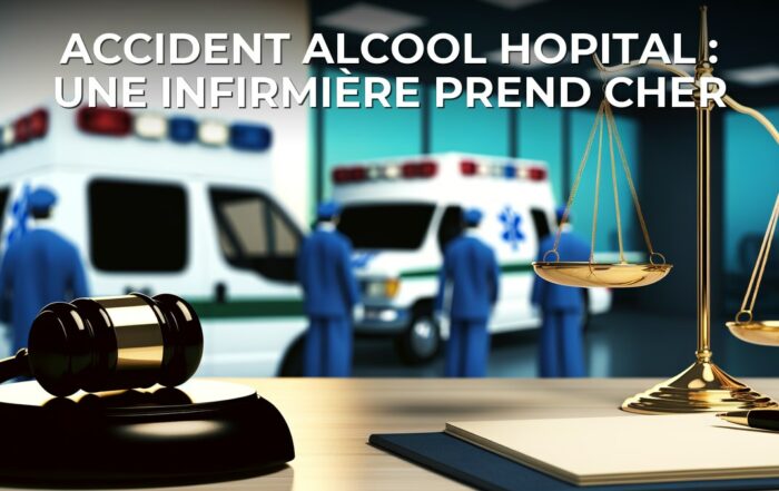 Accident alcool hopital​ : une infirmière prend cher