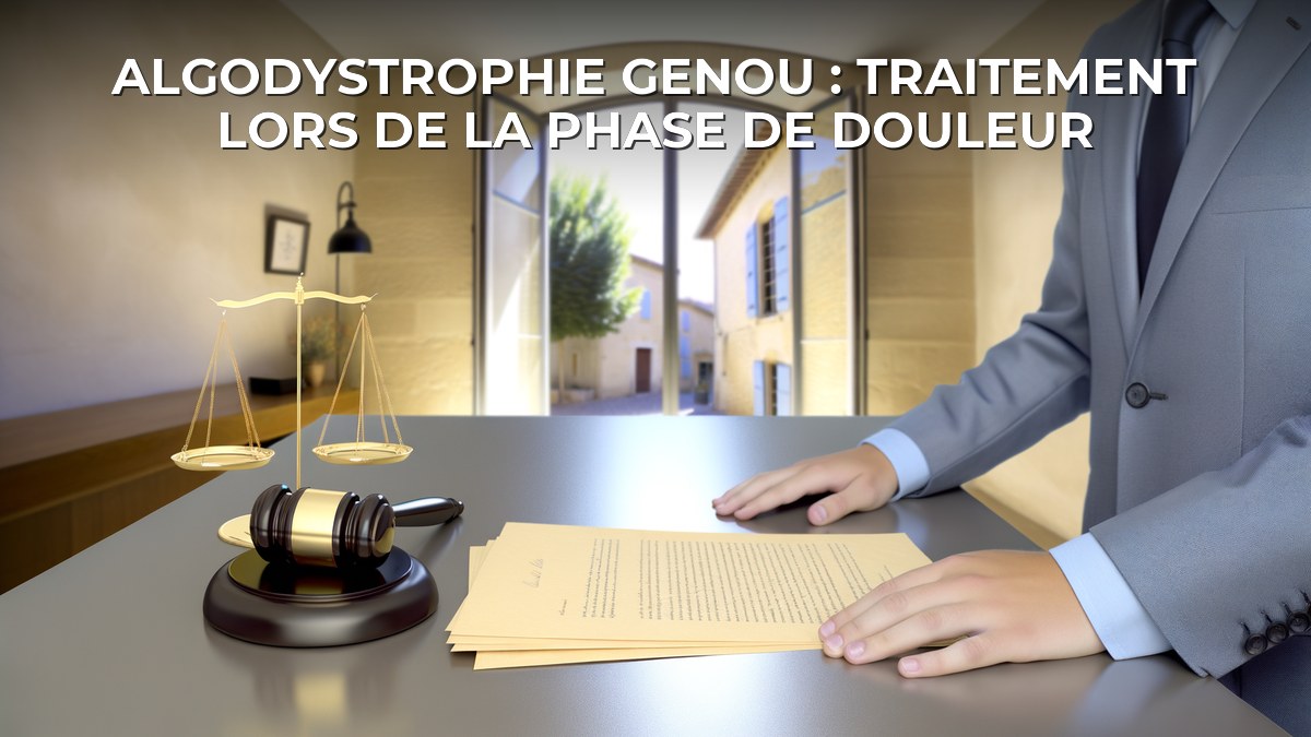 Algodystrophie genou : traitement lors de la phase de douleur