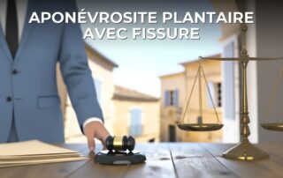 Aponévrosite plantaire avec fissure