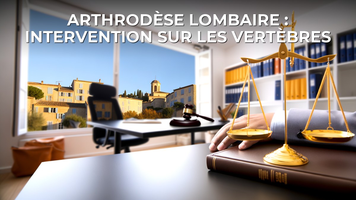 Arthrodèse lombaire : intervention sur les vertèbres