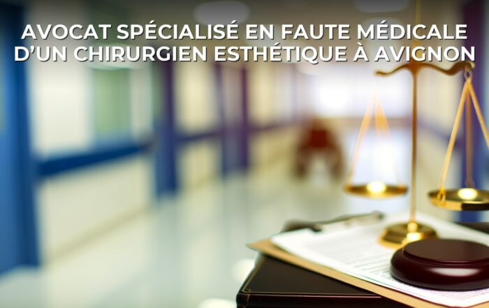 avocat spécialisé en faute médicale d’un chirurgien esthétique à Avignon