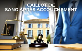 Caillot de sang après accouchement