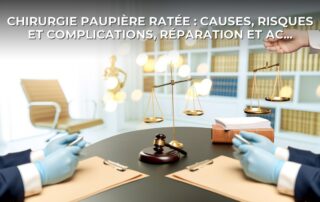 Chirurgie paupière ratée : causes, risques et complications, réparation et action en justice