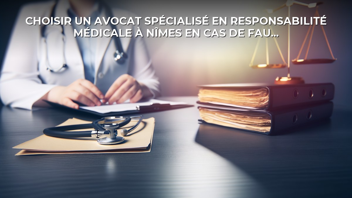 Choisir un avocat spécialisé en responsabilité médicale à Nîmes en cas de faute médicale