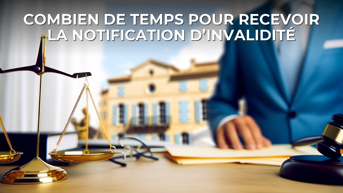 Combien de temps pour recevoir la notification d’invalidité