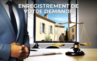 Enregistrement de votre demande