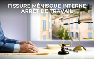 Fissure ménisque interne arrêt de travail