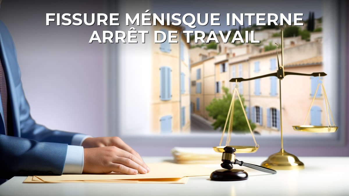 Fissure ménisque interne arrêt de travail
