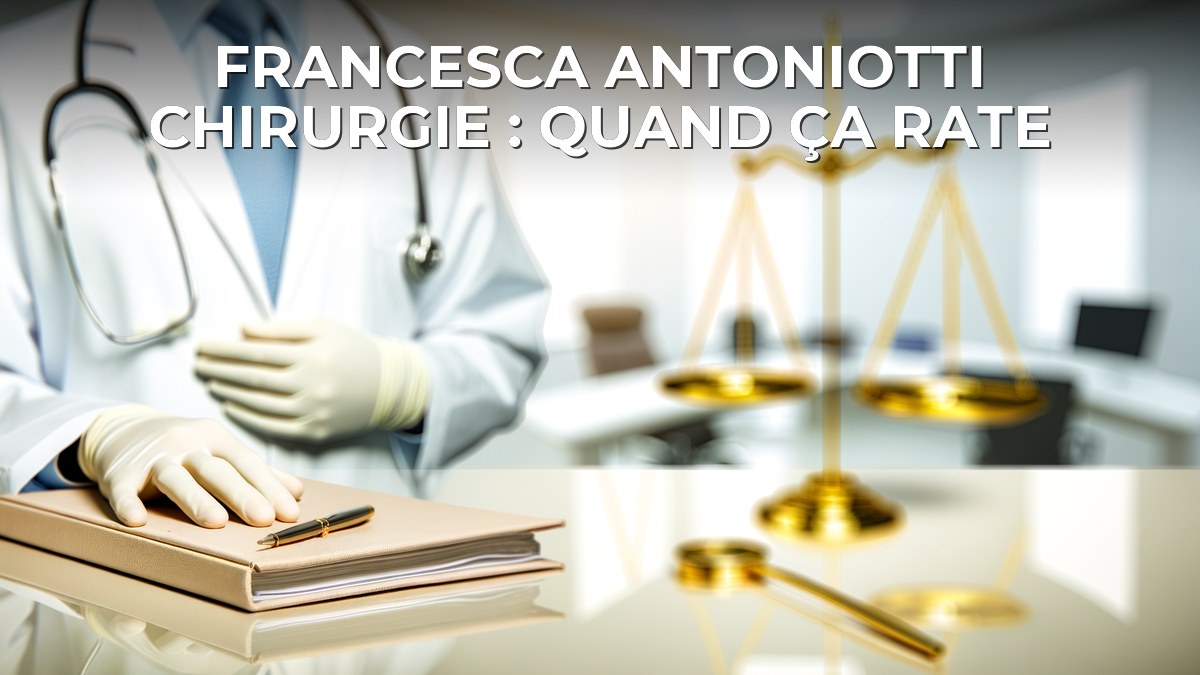 Francesca Antoniotti chirurgie : quand ça rate
