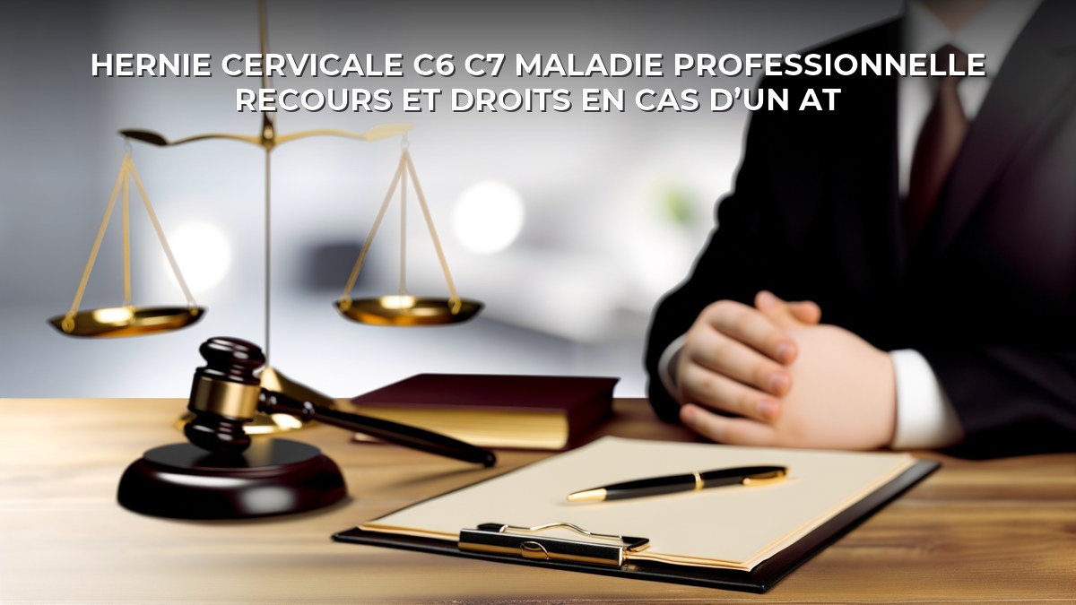 Hernie cervicale c6 c7 maladie professionnelle recours et droits en cas d’un AT