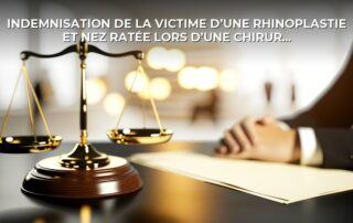 Indemnisation de la victime d’une rhinoplastie et nez ratée lors d’une chirurgie esthétique à Aix en Provence ou Nimes