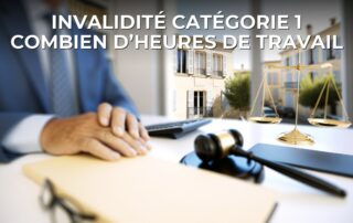 Invalidité catégorie 1 combien d’heures de travail