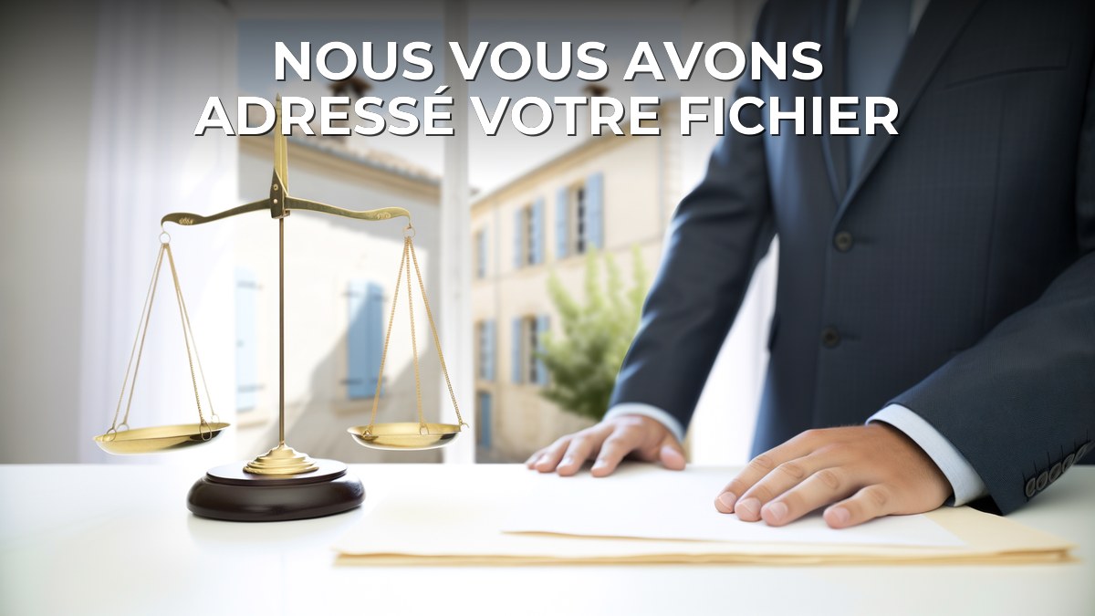 Nous vous avons adressé votre fichier