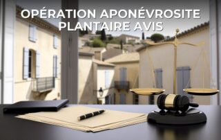 Opération aponévrosite plantaire avis