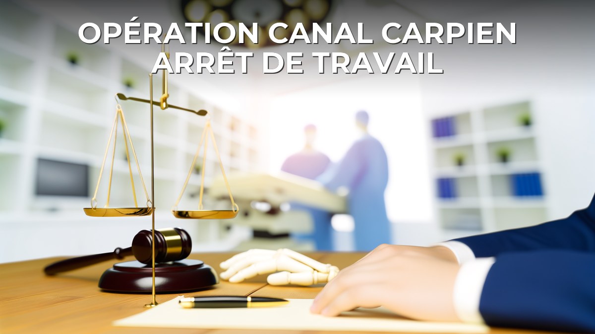 Opération canal carpien arrêt de travail