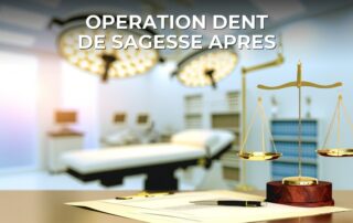 Operation dent de sagesse apres