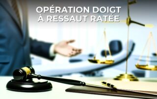 Opération doigt à ressaut ratée