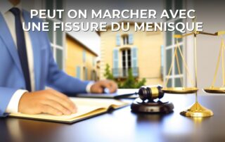 Peut on marcher avec une fissure du menisque