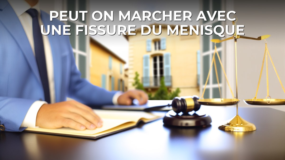 Peut on marcher avec une fissure du menisque
