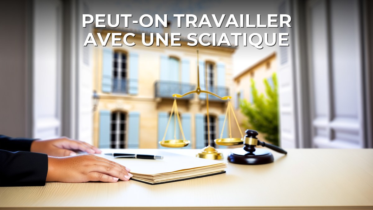 Peut-on travailler avec une sciatique