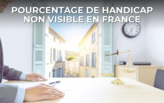 Pourcentage de handicap non visible en France