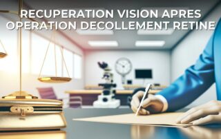 Recuperation vision apres operation decollement retine