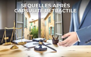 Séquelles après capsulite rétractile