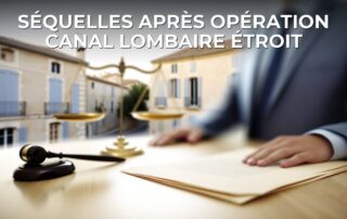Séquelles après opération canal lombaire étroit