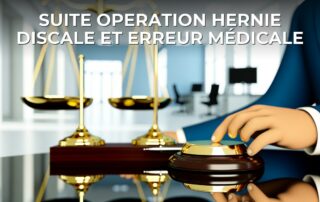 Suite operation hernie discale et erreur médicale