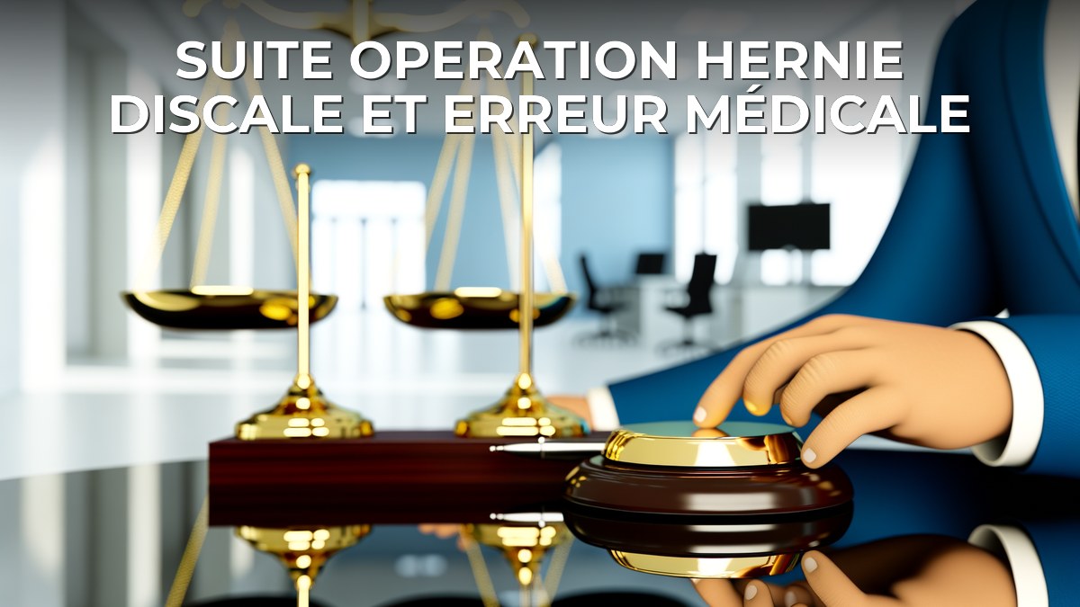 Suite operation hernie discale et erreur médicale