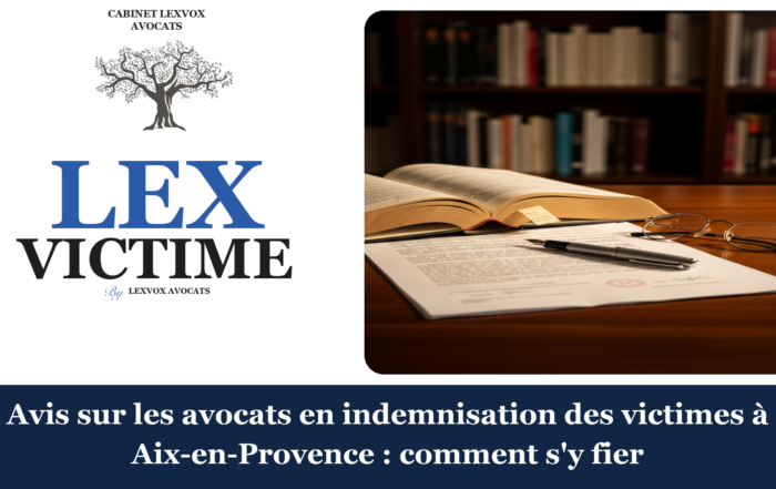 Avis sur les avocats en indemnisation des victimes à Aix-en-Provence : comment s'y fier