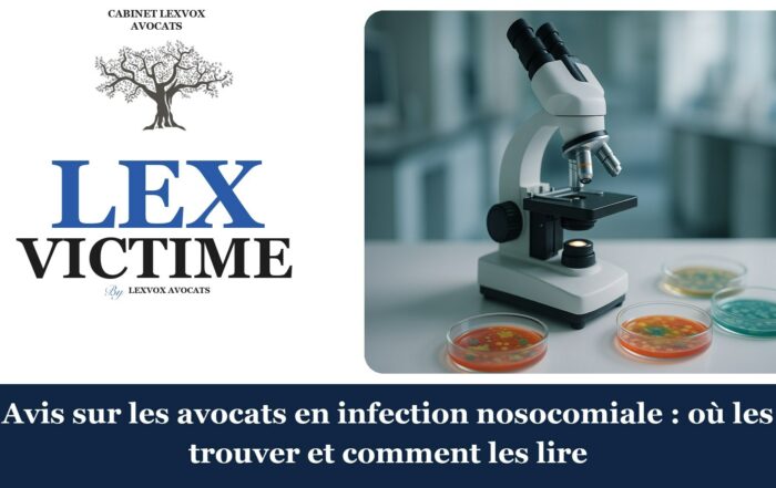 Avocat erreur médicale — avis avocats infection nosocomiale ou trouver (LEXVOX)