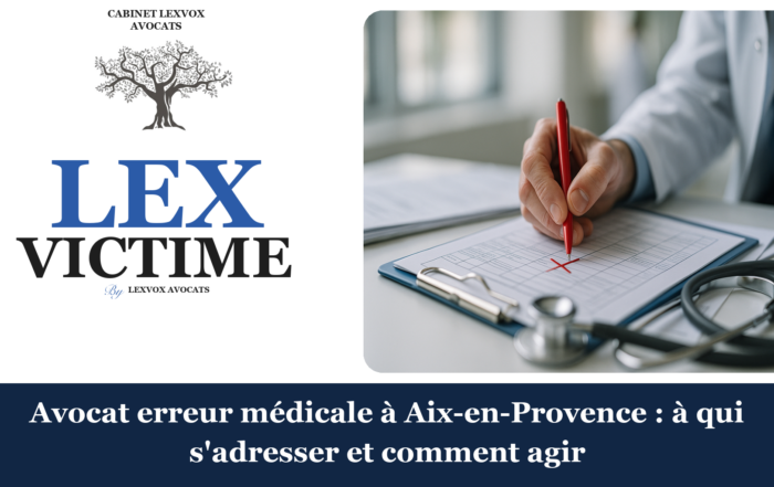 Avocat erreur médicale à Aix-en-Provence : à qui s'adresser et comment agir