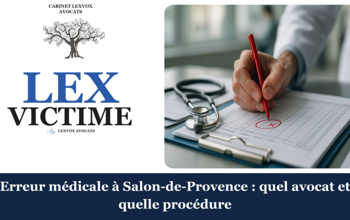 Erreur médicale à Salon-de-Provence : quel avocat et quelle procédure