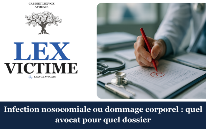Infection nosocomiale ou dommage corporel : quel avocat pour quel dossier