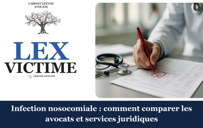 Infection nosocomiale : comment comparer les avocats et services juridiques