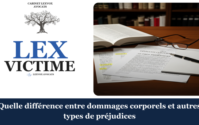 Quelle différence entre dommages corporels et autres types de préjudices