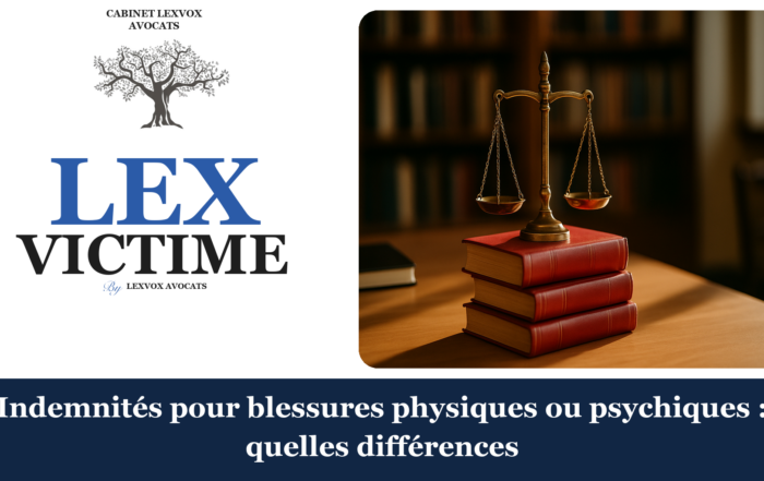 Indemnités pour blessures physiques ou psychiques : quelles différences