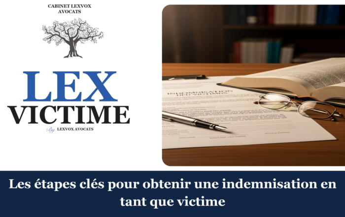Les étapes clés pour obtenir une indemnisation en tant que victime