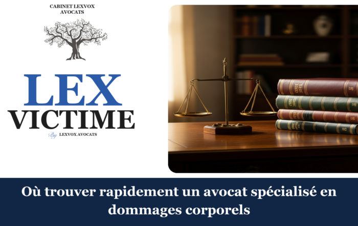 Où trouver rapidement un avocat spécialisé en dommages corporels