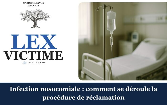 Avocat erreur médicale — reclamation infection nosocomiale procedure (LEXVOX)
