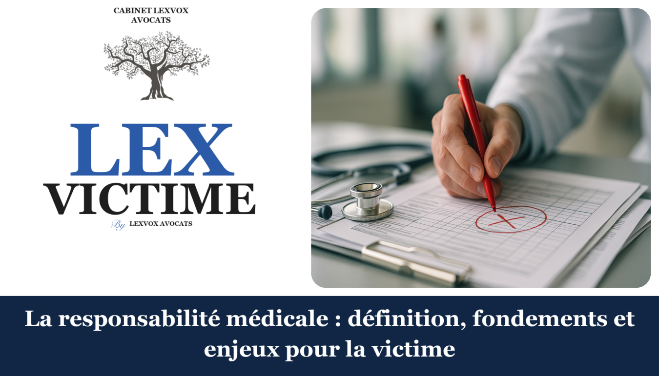 La responsabilité médicale : définition, fondements et enjeux pour la victime