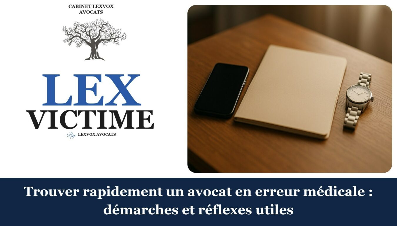 Avocat erreur médicale — trouver avocat erreur medicale rapidement (LEXVOX)