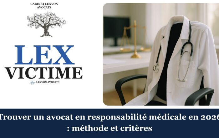 Avocat erreur médicale — trouver avocat responsabilite medicale 2026 (LEXVOX)
