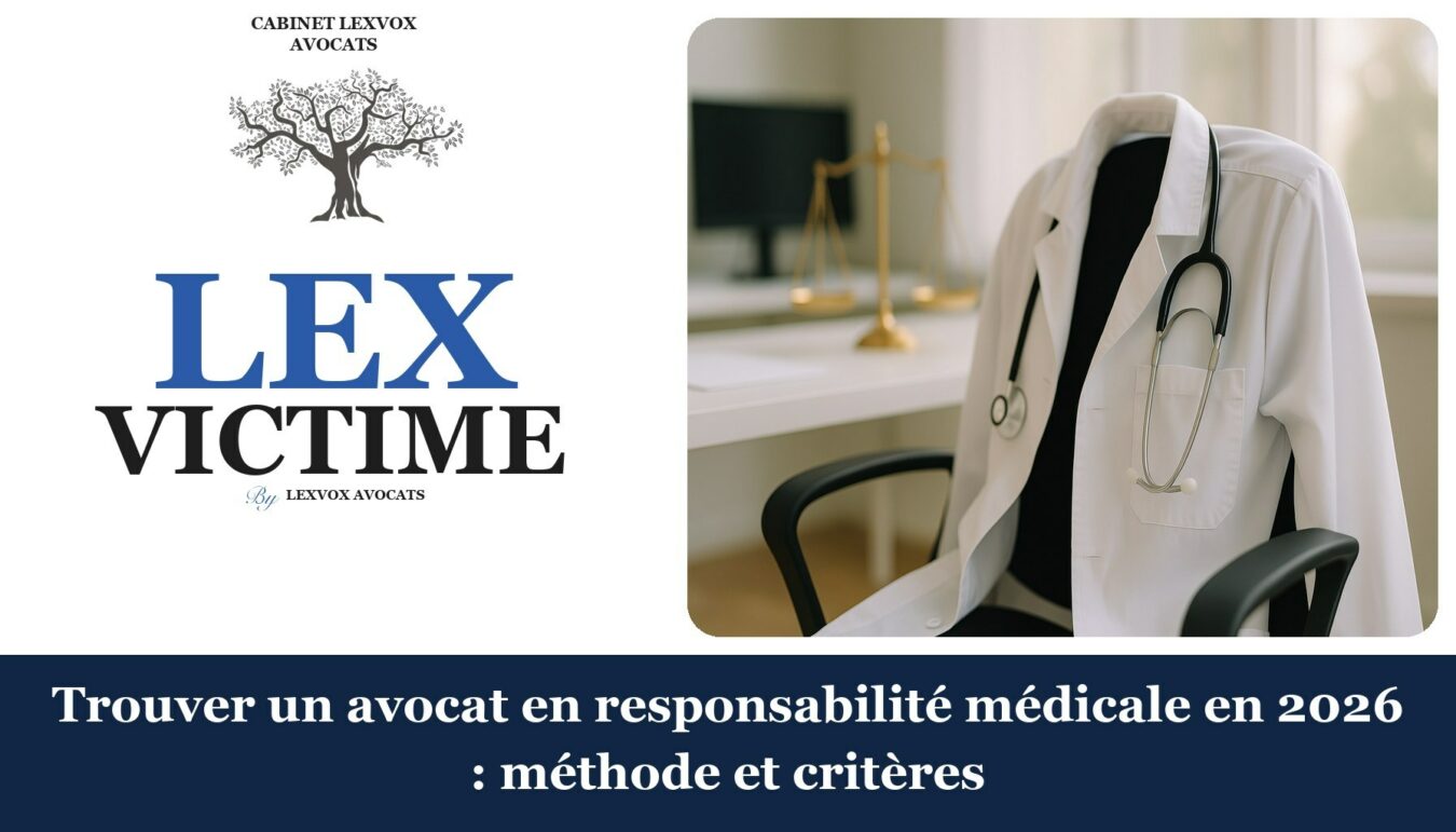 Avocat erreur médicale — trouver avocat responsabilite medicale 2026 (LEXVOX)