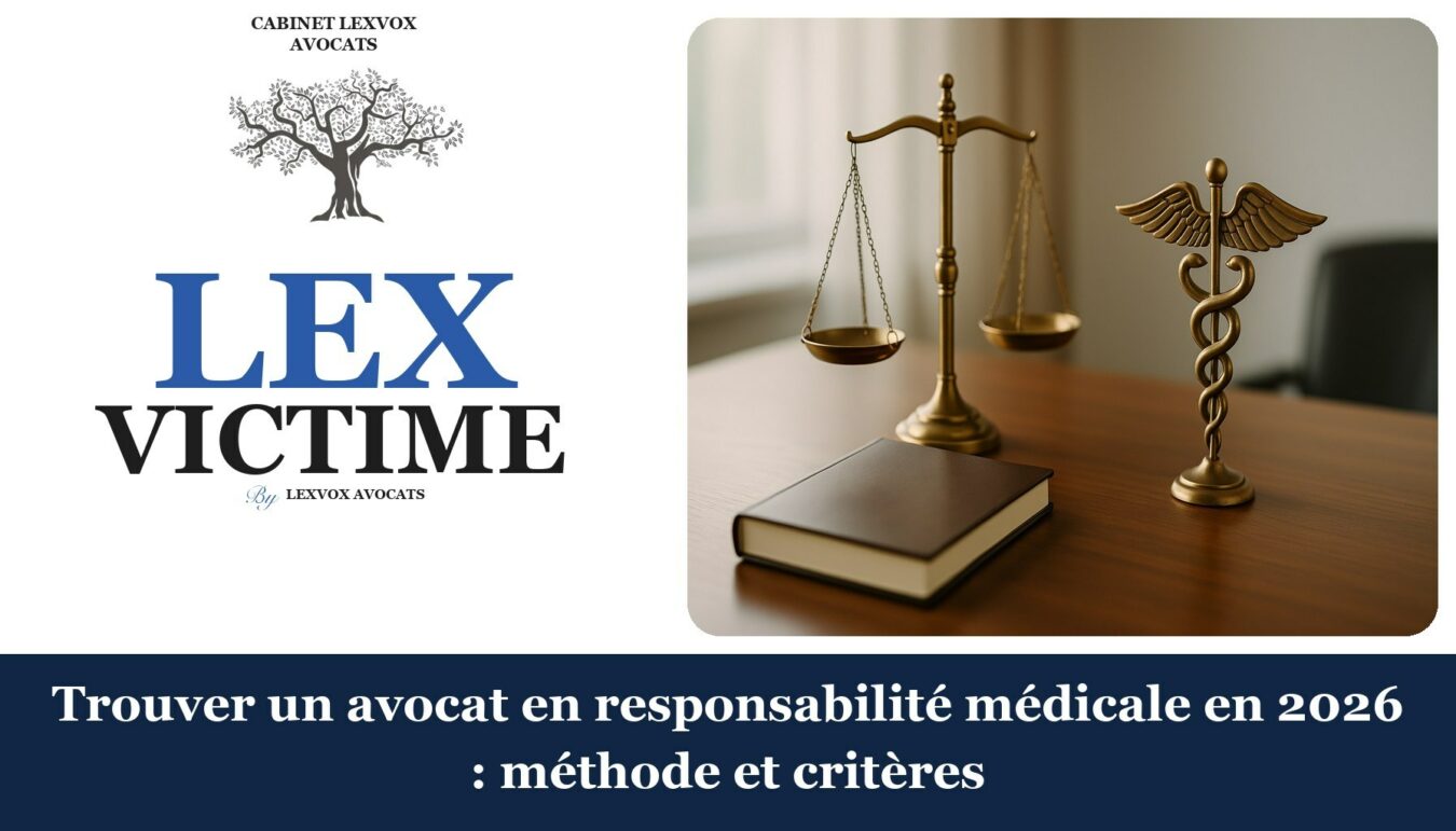 Avocat erreur médicale — trouver avocat responsabilite medicale 2026 (LEXVOX)