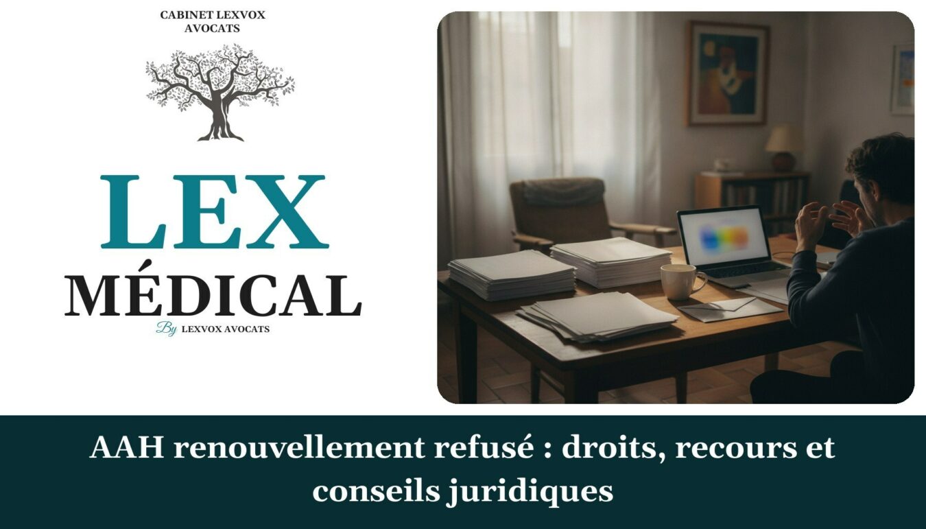 AAH renouvellement refusé : droits, recours et conseils juridiques — cabinet LEXVOX Avocats, Nîmes
