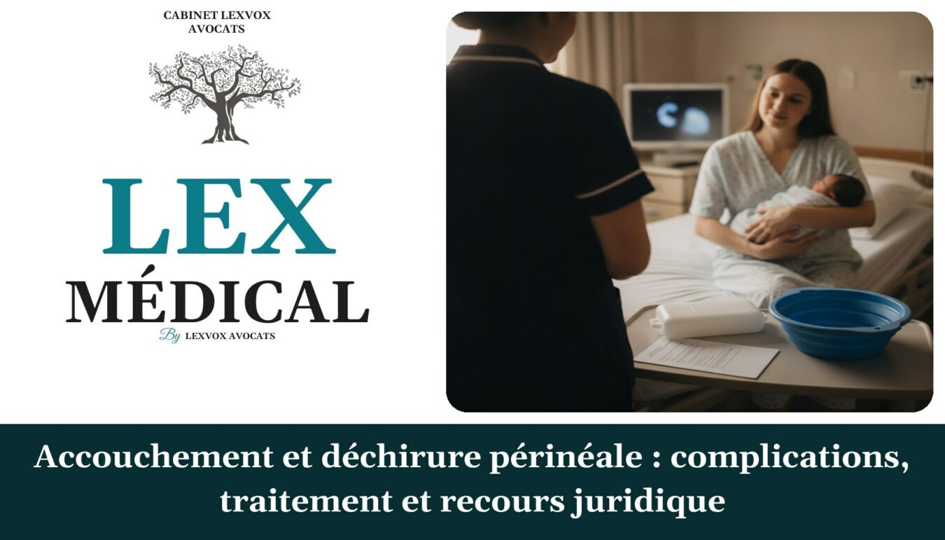 Accouchement et déchirure périnéale : complications, traitement et recours juridique — cabinet LEXVOX Avocats, Marignane