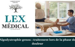 Algodystrophie genou : traitement lors de la phase de douleur — cabinet LEXVOX Avocats, Aix-en-Provence